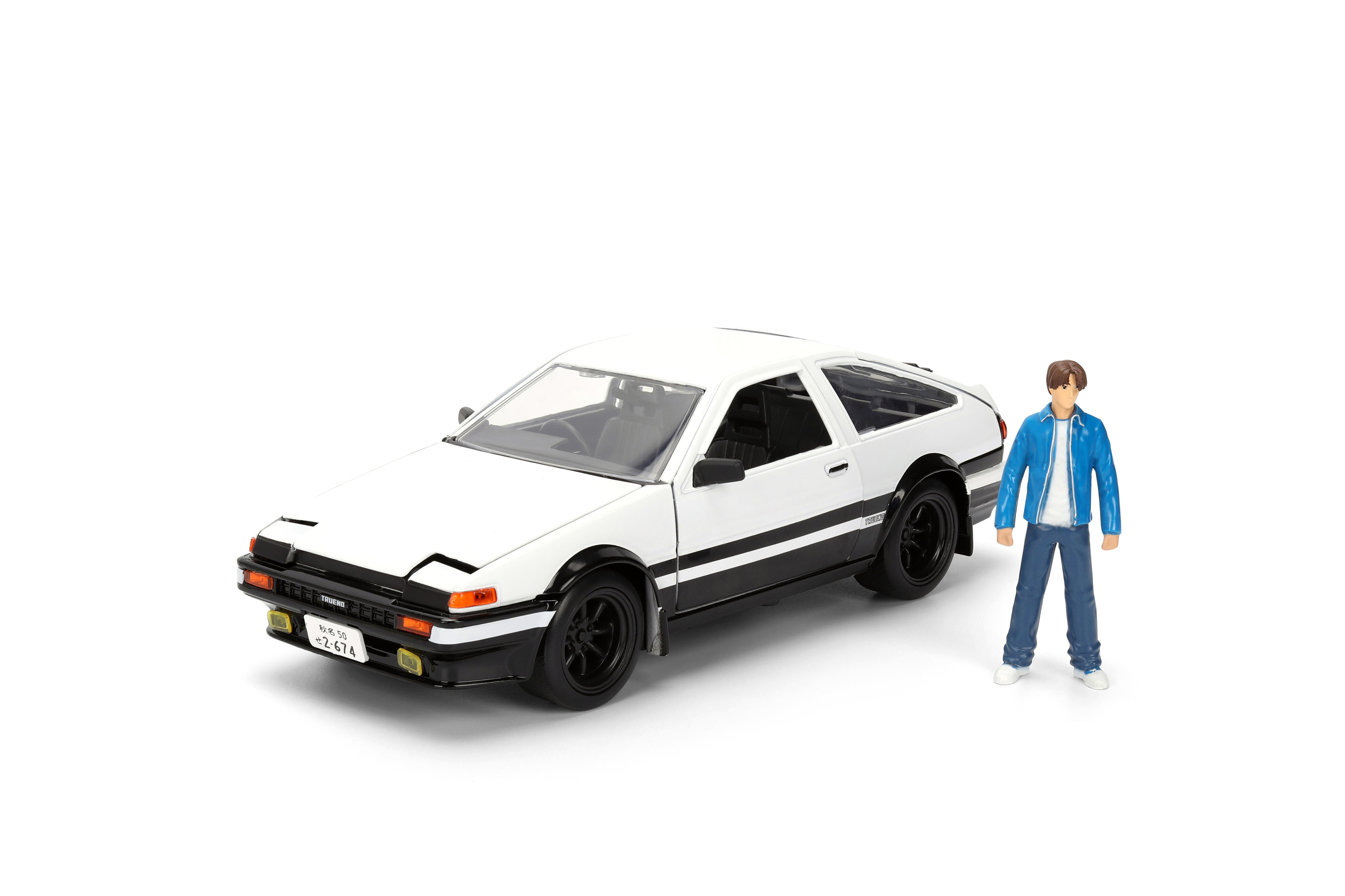 Jada Toys - Initial D 1986 Toyota Trueno (AE86) w/ Takumi 1:24 Die-Cast
