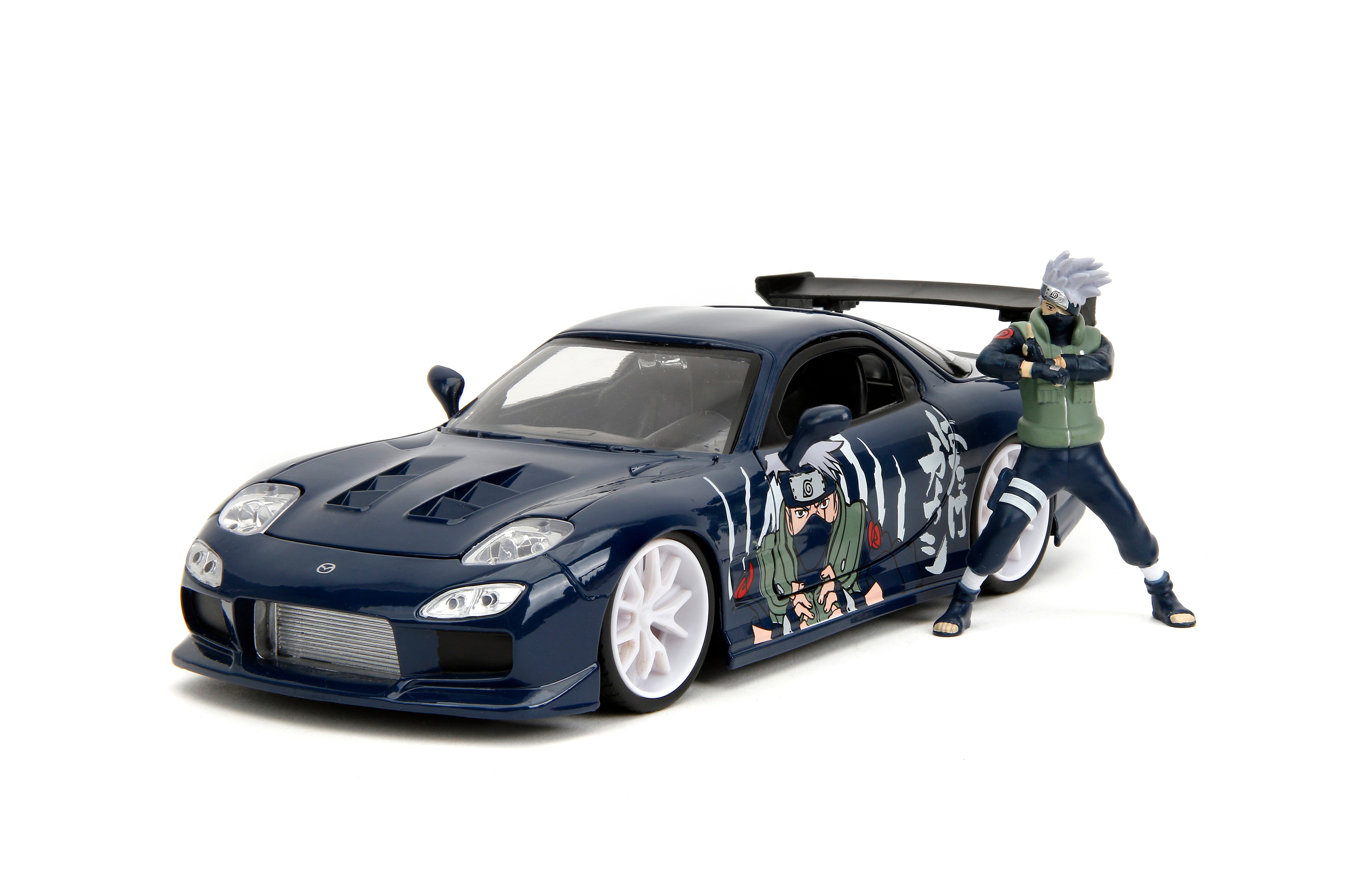 Jada Toys - Naruto 1993 Mazda RX-7 w/ Kakashi 1:24 Die-Cast