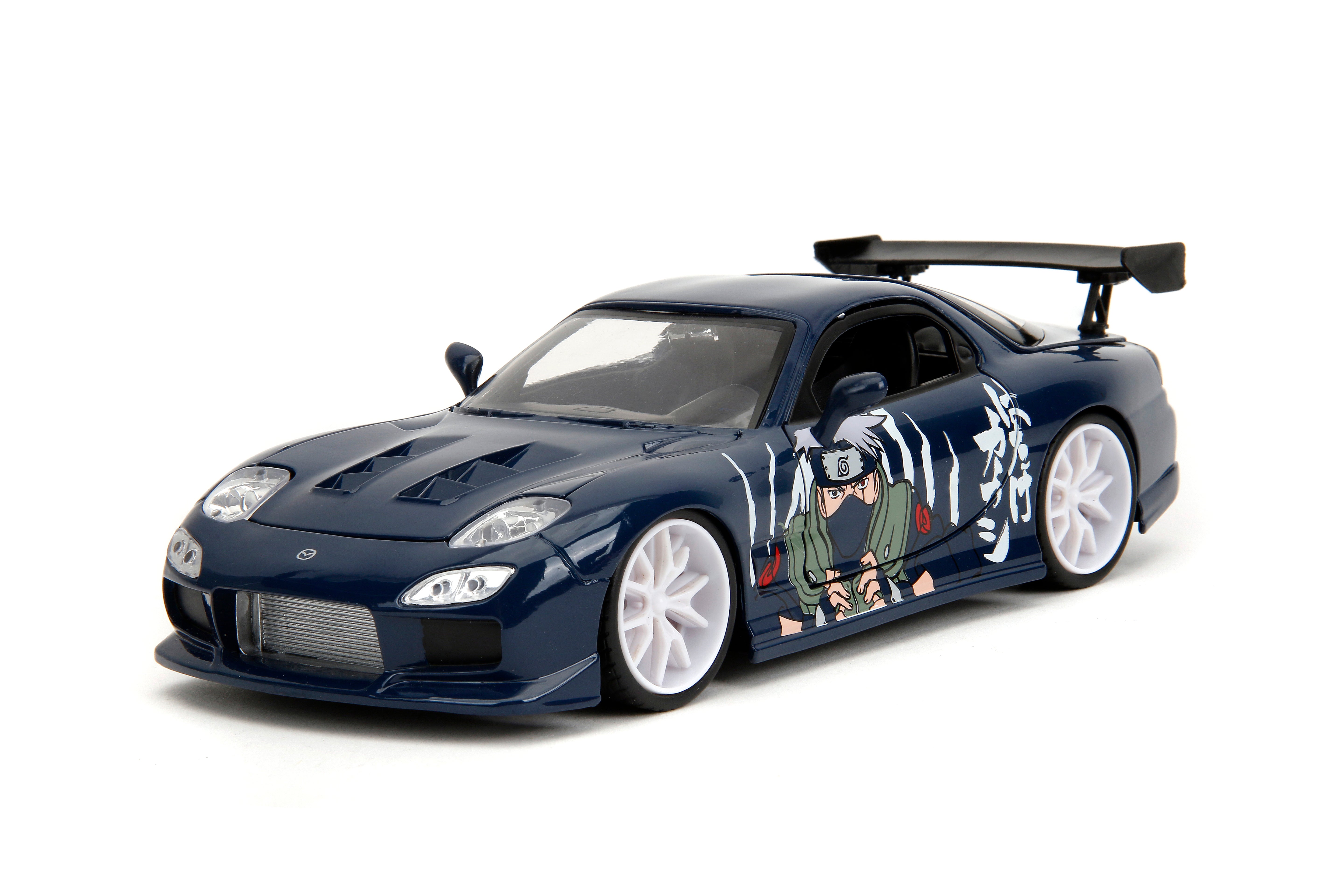 Jada Toys - Naruto 1993 Mazda RX-7 w/ Kakashi 1:24 Die-Cast