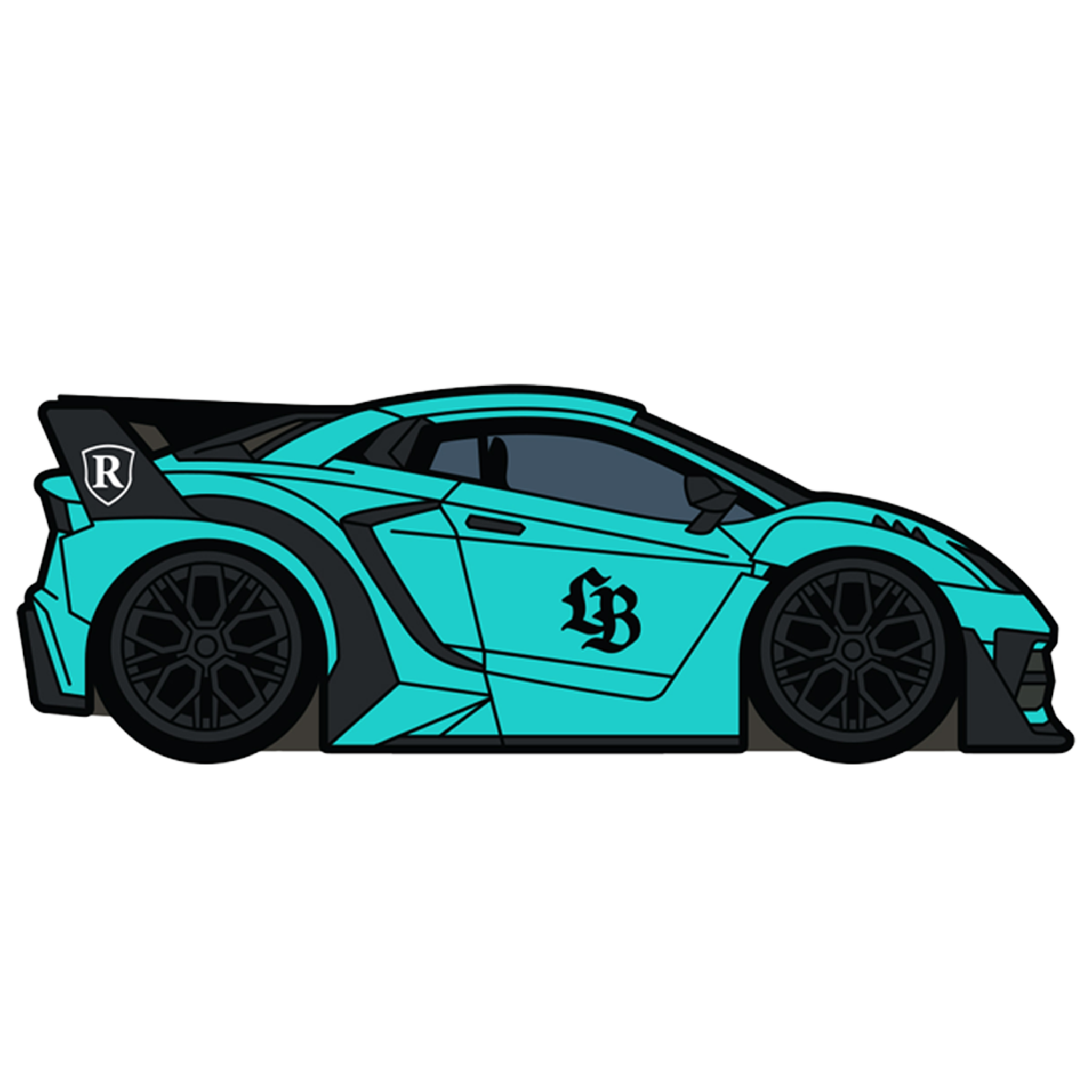 Rohana X LBWK Lamborghini Collab Pin