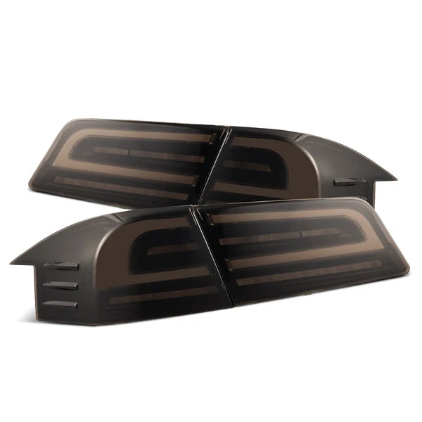 AlphaRex 12-21 Tesla Model S LUXX-Series LED Tail Lights - Black