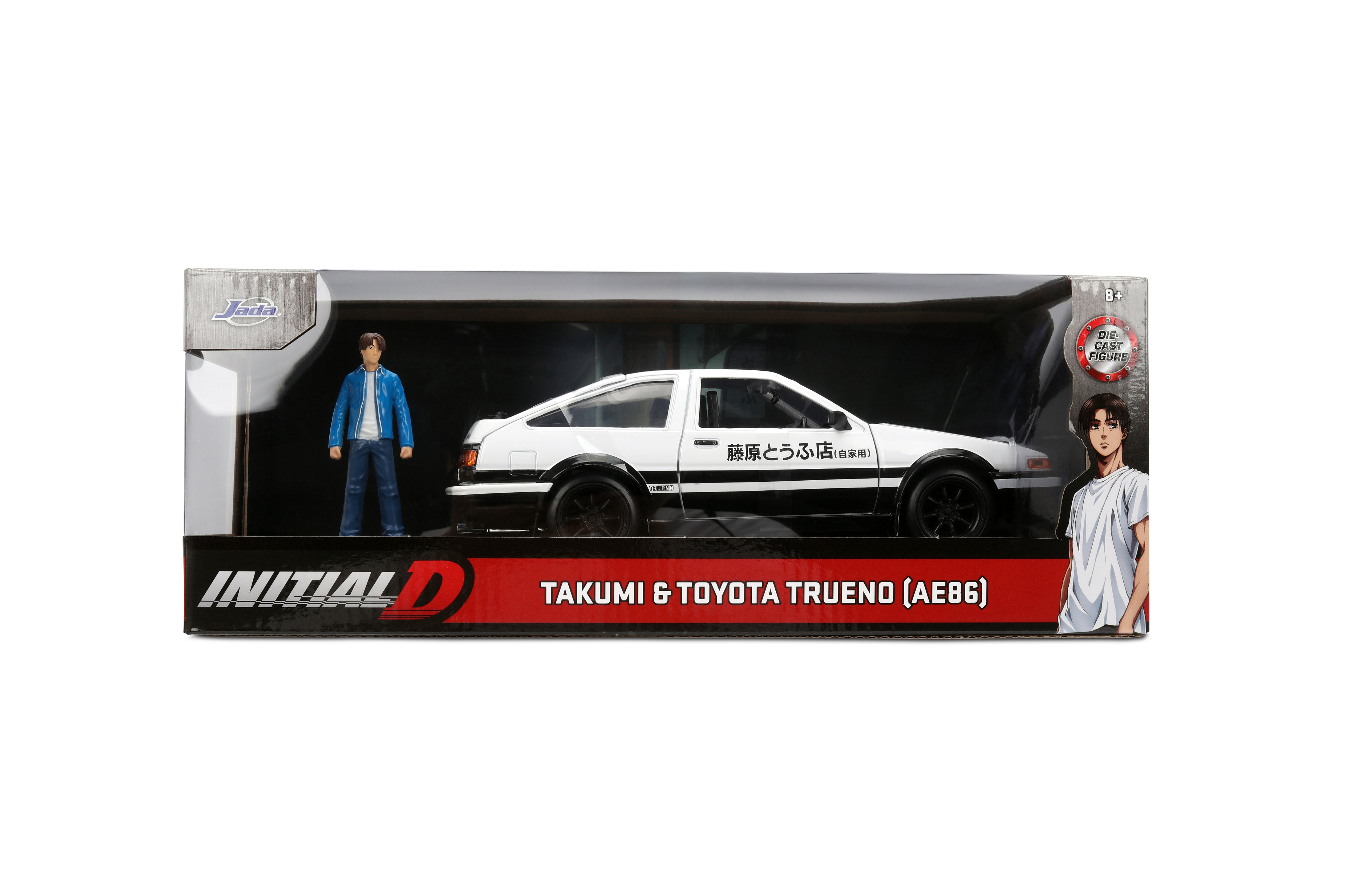 Jada Toys - Initial D 1986 Toyota Trueno (AE86) w/ Takumi 1:24 Die-Cast