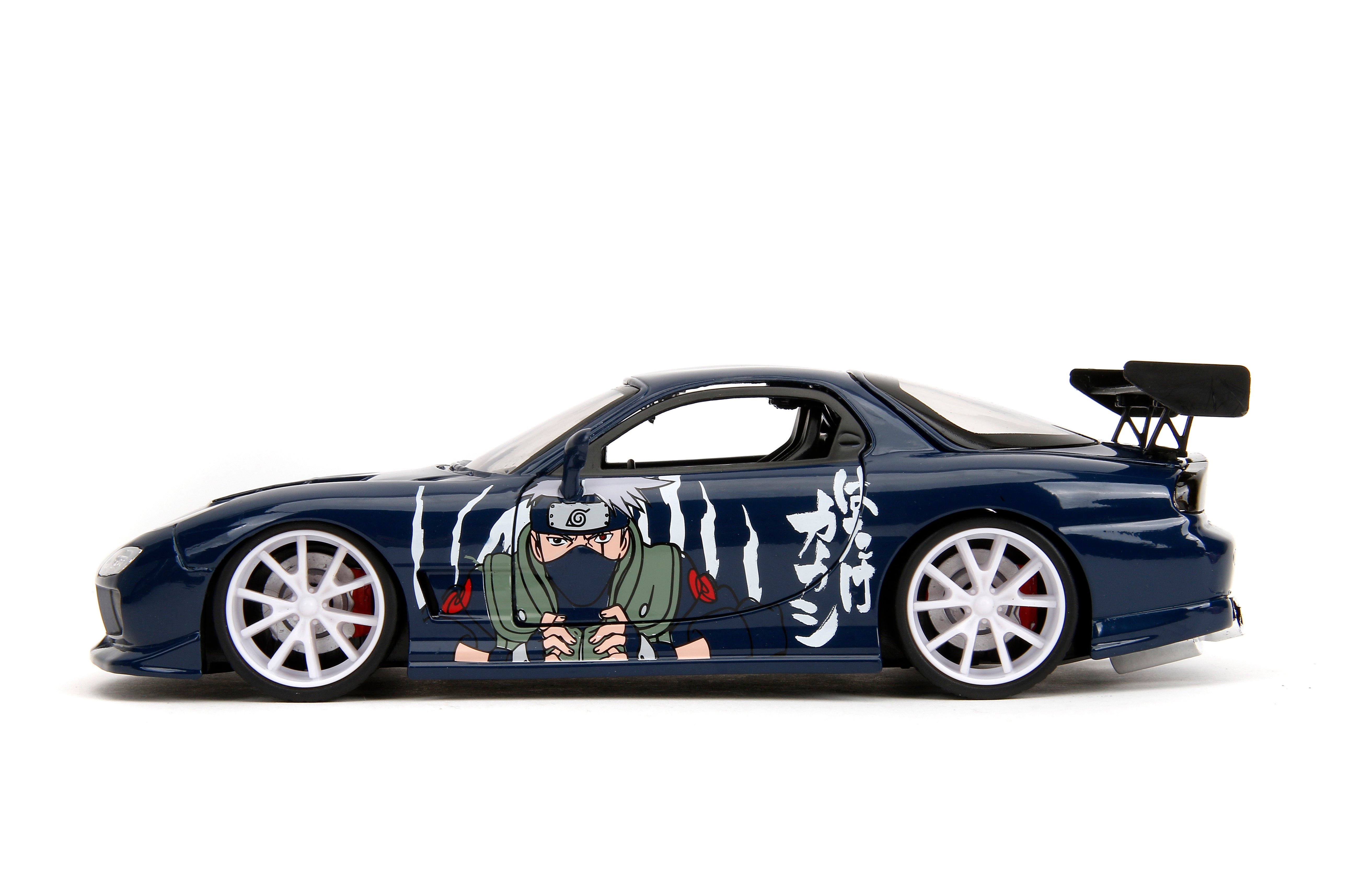 Jada Toys - Naruto 1993 Mazda RX-7 w/ Kakashi 1:24 Die-Cast