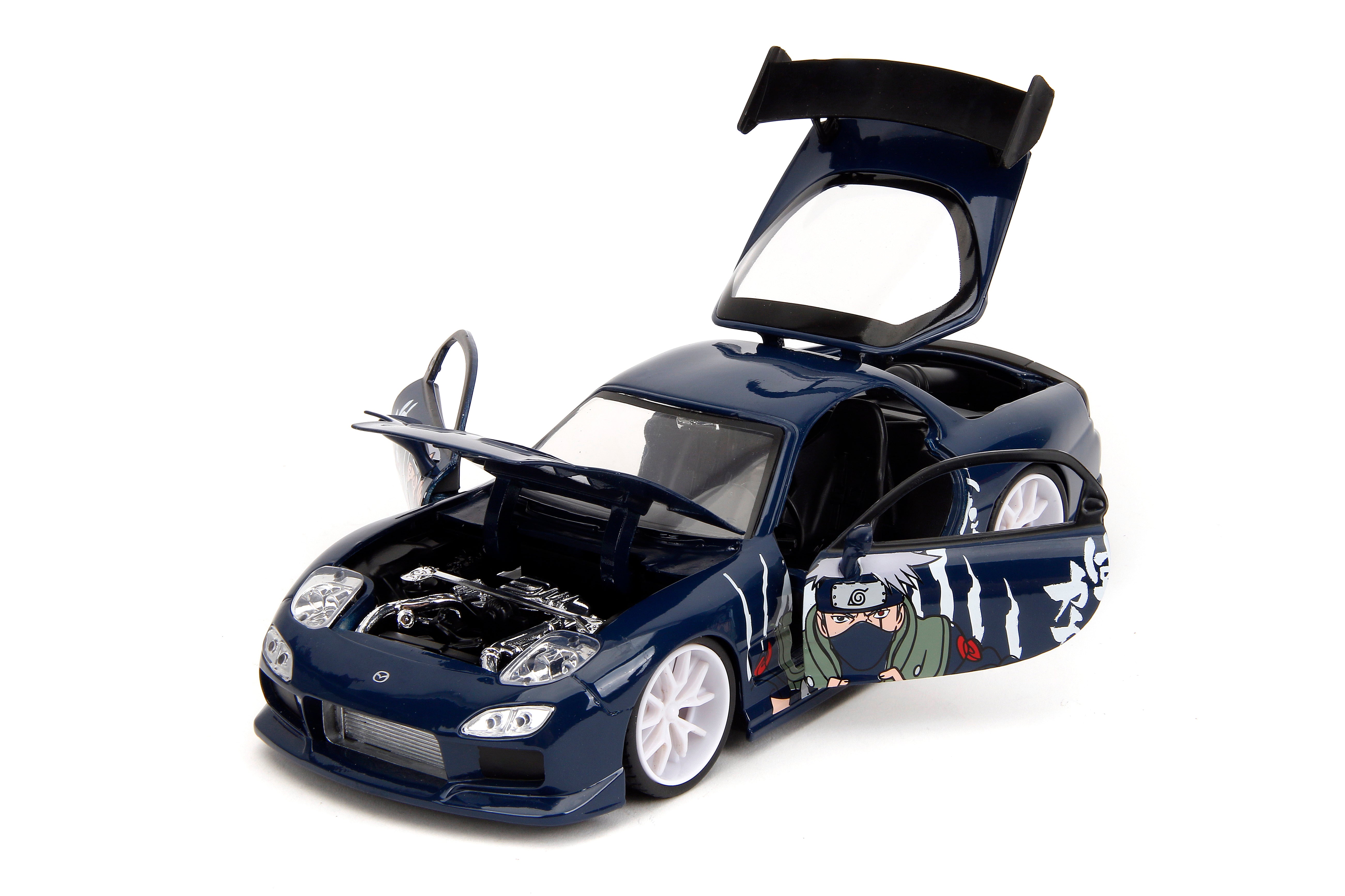 Jada Toys - Naruto 1993 Mazda RX-7 w/ Kakashi 1:24 Die-Cast