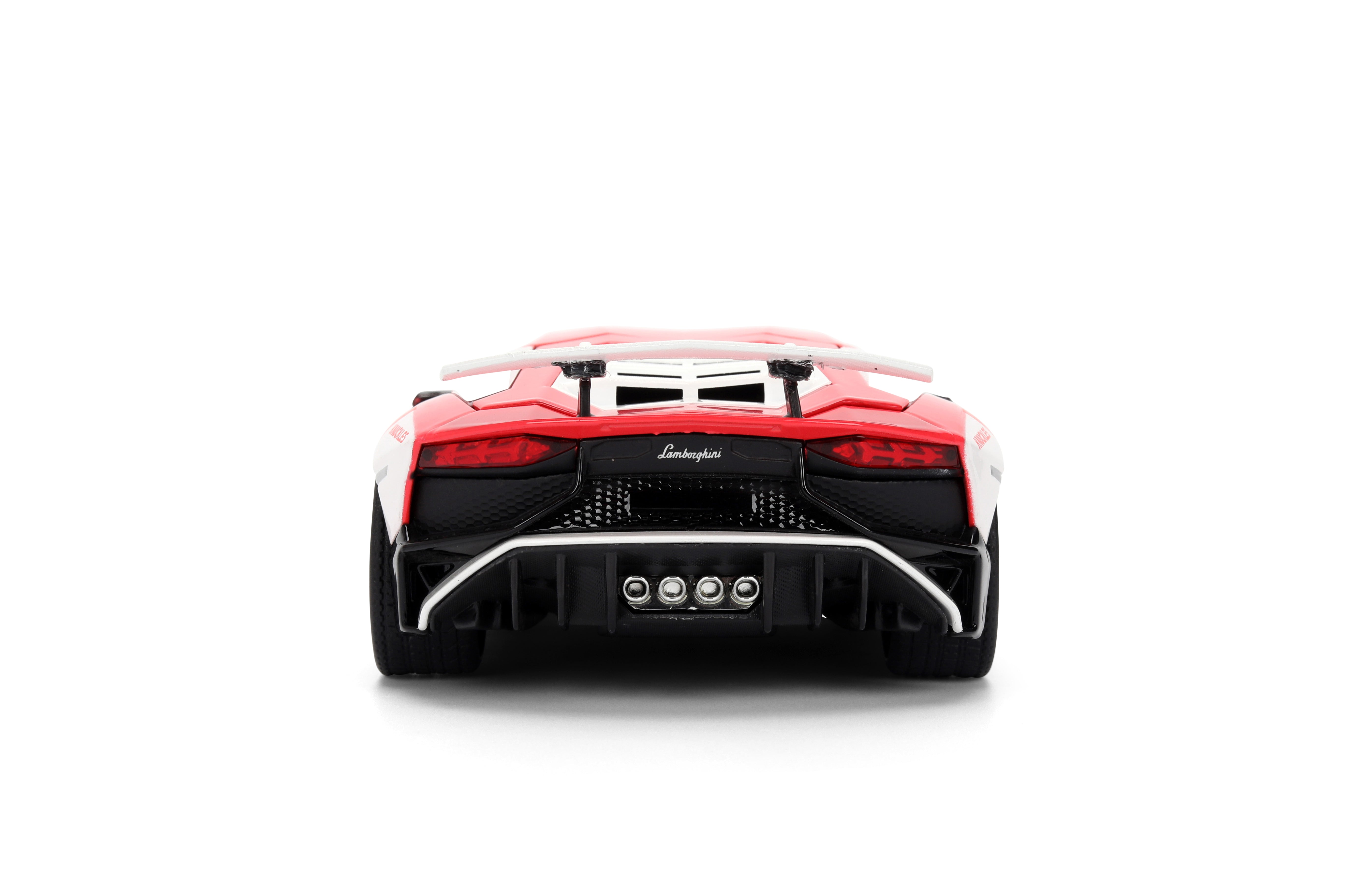 Jada Toys - Sonic Lamborghini Aventador SV w/ Knuckles 1:24 Die-Cast
