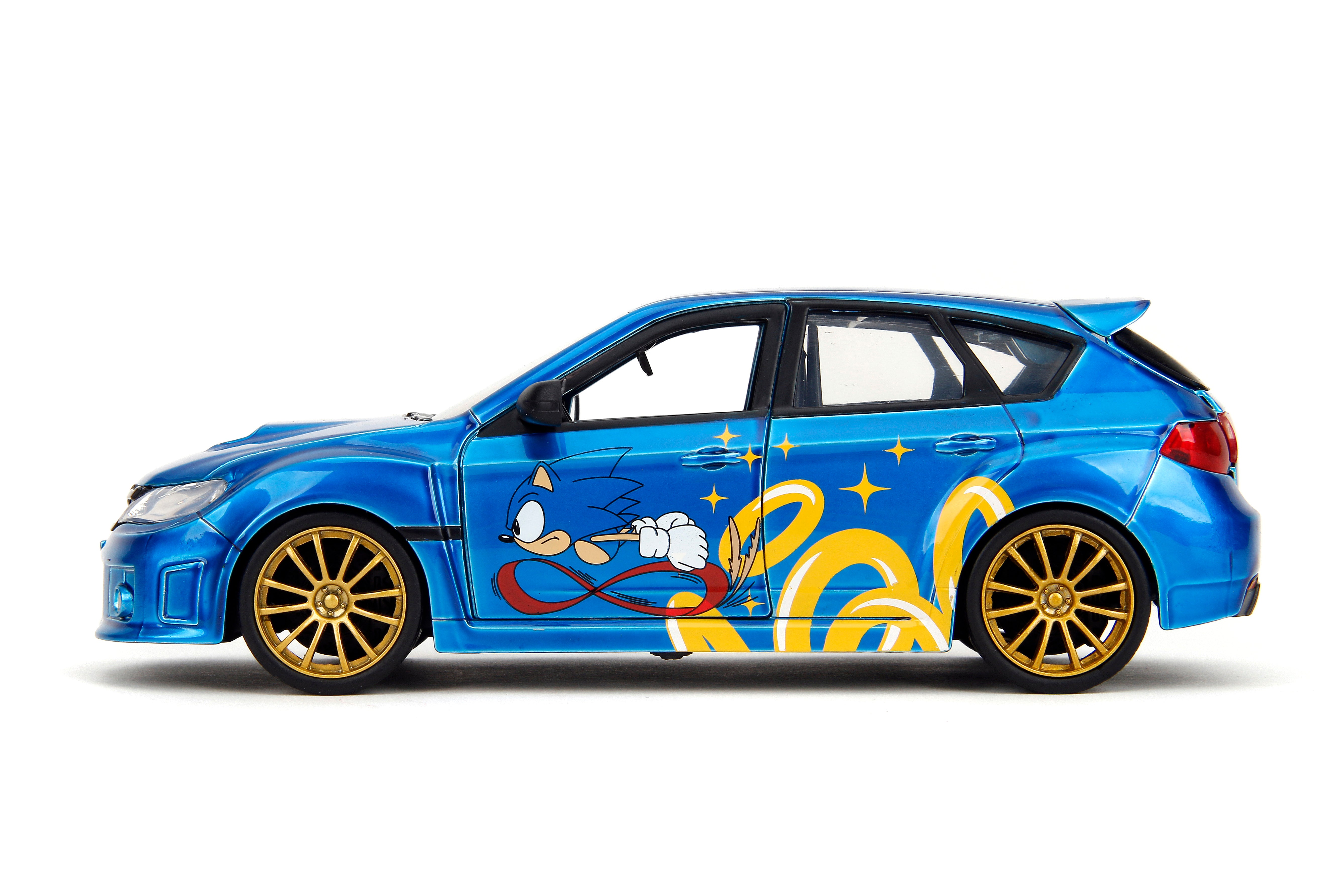 Jada Toys - 2012 Subaru Impreza WRX STI w/ Sonic The Hedgehog 1:24 Die-Cast